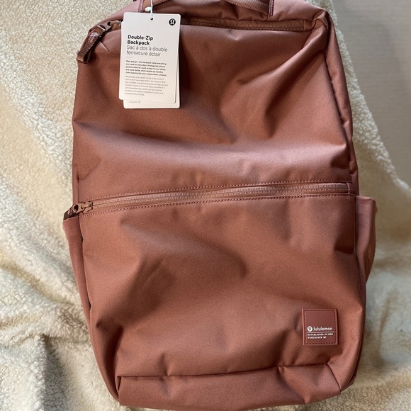 lululemon athletica Handbags - Sold Lululemon Double Zip Backpack 22L Color Spiced Chai NWT